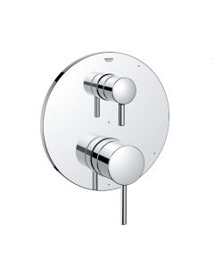 Grohe 29423000 Timeless Two Function Pressure Balanced Valve Trim Only with Dual Lever Handles and Integrated Diverter in StarLight Chrome (Rough In Sold Separately)