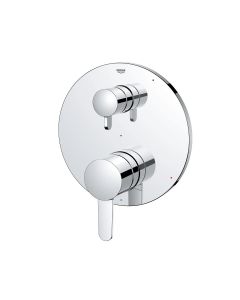 Grohe 29434000 Cosmopolitan Two Function Pressure Balanced Valve Trim Only with Dual Lever Handles and Integrated Diverter in Starlight Chrome (Rough Sold Separately)