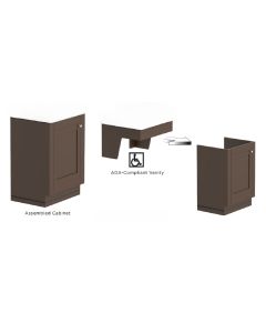 Gerber G0029530 Convertible Vanity Base 21" X 18" in Dark Brown (Vanity Top Sold Separately)