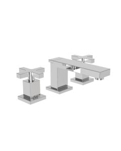 Newport Brass 2990/15S Skylar 1.2 GPM Deck Mounted Bathroom Faucet Includes Pop-Up Drain Assembly in Satin Nickel