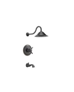 Delta T60410-SN Single Handle Thermostatic Tub And Shower Faucet Trim Only (Rough Sold Separately)