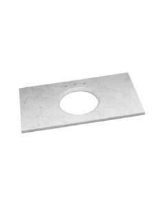 Ronbow 301143-8-CW 43" Width X 22" Depth Marble Vanity Top with 8" Widespread Faucet Hole in Carrara White