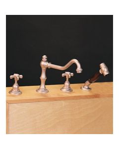 Herbeau 30242056 Royale Royale Kitchen Faucet 3 Hole Kitchen Mixer Handspray