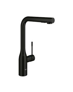 Grohe 302712430 Essence 1.75 GPM Single-Handle Pull-Out Sprayer Kitchen Faucet with Dual Spray in Matte Black