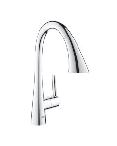 Grohe 30368002 Zedra Single-Handle Pull Down Triple Spray Bar Faucet 1.75 GPM in StarLight Chrome