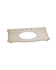 Ronbow 309237-8-MY Bordeaux 36.75" W X 22” D Single Bathroom Vanity Top in Cream Beige Marble