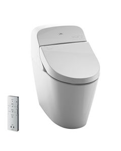 Toto MS920CEMFG#01 1.28-GPF/0.9-GPF Washlet with Integrated Toilet G400, Cotton White