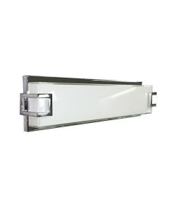 Access Lighting 62461LEDDBT-SSLA-CH/OPL 62461LEDD-CH/Opl Ryder W LED Bath Bar with Opal Glass Shade, 18" W, Chrome