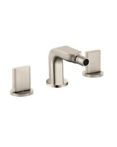 Hansgrohe 31263821 Metris S Widespread Bidet with Full Handle, Brushed Nickel