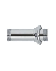 McGuire 3127C 2" X 6" Cast Brass Nipples with Heavy Brass Set Screw Flange in Chrome