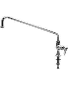 T&S Brass B-0205 Single Pantry Faucet with Single Hold Base, Deck Mount and 18-Inch Swing Nozzle