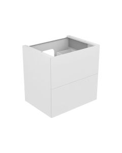 Keuco 31342570100 Edition 11 27.5" W X 27.5" H X 21.06" D Washbasin Cabinet with LED in Matt Lacquer & Black Glass