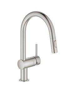 Grohe 31378DC3 Minta Single-Handle Kitchen Faucet, SuperSteel InfinityFinish