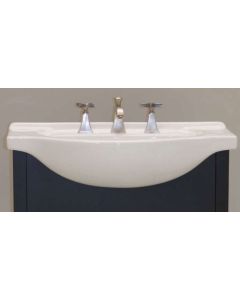 Empire C26W8 Bathroom Vanity Top Size/Finish/Configuration: 26"/Capri White/8" hole