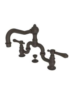 Newport Brass 1030B/10B 1030B Chesterfield Double Handle Widespread Lavatory Faucet with M, Oil Rubbed Bronze