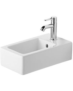 Duravit 0702250000 Handrinse Basin 25Cm Vero, White With Tap Hole Overflow, 1 Tap Hole