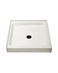 Fiat 36WL Crane Plumbing Cascade 36-by-36-Inch Shower Receptor, White