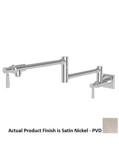 Newport Brass 3170-5503/15S Adams 8-15/16" H X 27.44" L Pot Filler, Wall Mounted in Satin Nickel - PVD
