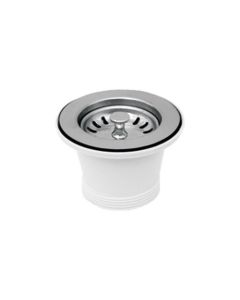 Whitehaus NRNW2-SS 2 Inch Basket Strainer for Collection Kitchen Sink