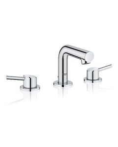 Grohe 20572001 GROHE Concetto 8 In. Widespread 2-Handle Mid-Arc Bathroom Faucet In Starlight Chrome