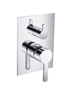 Isenberg 180.2100CP Serie 180 2-Way Pressure Balance Valve and Tub Shower Trim, 180.2100, Polished Chrome
