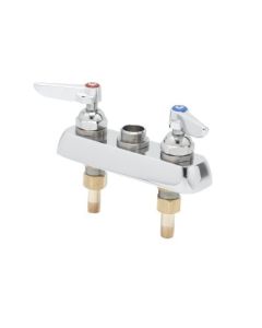T&S Brass B-1100-LN Deck Mount Workboard Faucet with 3-1/2-Inch Centers, Lever Handles and 1/2-Inch Npt Male Inlets
