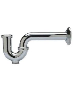 Zurn Industries Z8700-PC Zurn Semi-Cast P-Trap with CO, 1-1/4" x 1-1/4", with 17 Gauge Arm, PC, Brass