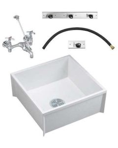 Fiat MSBIDTG2424 Mop Sink Kit, White, 24 In L, 24 In W