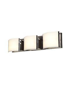 Access Lighting 62293LEDD-BS/OPL Nitro 2 LED Vanity 3-Light with Opal Glass Shade, Brushed Steel