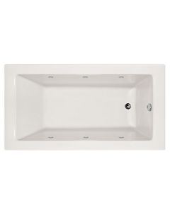 Hydro Systems SYD6030AWP-WHI-RH -WOV.SN Sydney Acrylic Tub with Whirlpool System (Right Hand Drain Included), White/Satin Nickel