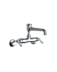 Chicago Faucets 886-CP Wall Mount Service Sink Faucet, Chrome
