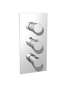 Isenberg 100.4401BN Thermostatic Valve with 2 Volume Controls and Trim, 3/4"