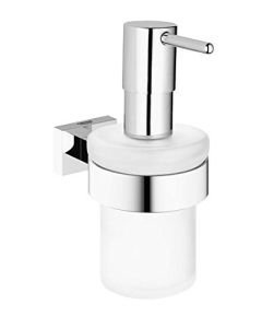 Grohe 40756001 Essentials Cube Soap Dispenser With Holder