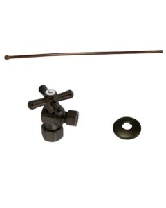 Kingston Brass KTK105P KINGSTON BRASS Toilet Supply Kits Combo 1/2-Inch IPS Inlet, 3/8-Inch Compression Outlet, Oil Rubbed Bronze