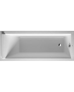 Duravit 700334000000090 Starck 67" L X 28" W X 23-5/8" H Rectangular Drop In Acrylic Soaking Bathtub with Right Drain and Overflow in White