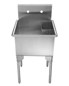 Whitehaus WHLS2020-NP Pearlhaus Single Bowl Freestanding Utility Sink