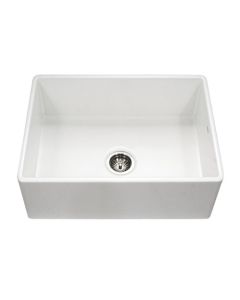 Houzer PTS-4100 WH Platus Series Apron-Front Fireclay Single Bowl Kitchen Sink, 30", White