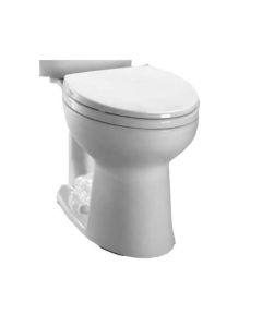 Toto C244EF#01 Entrada Universal Height Elongated Toilet Bowl in Cotton White (Seat Sold Separately)