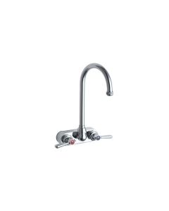 Chicago Faucets 521-GN2AE1ABCP Chicago Faucet Hot and Cold Water Sink Faucet