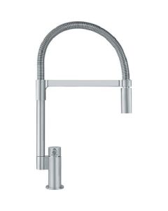 Franke FFP2980 Manhattan Semi-Pro 1.75 gpm 1-Hole High Arc Swivel Kitchen Sink Faucet with Single Lever Handle in Satin Nickel