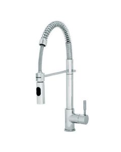Julien 306001 Wave Contemporary Kitchen Faucet with Swivel Spout Handle in Polished Chrome
