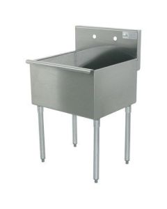 Advance Tabco 4-1-18 400 Series 1 Compartment Floor Service Sink Size: 41" H x 21" W x 18" D
