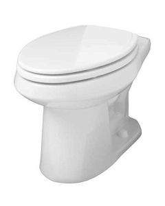 Gerber GAV21862 Plumbing AV-21-862 Avalanche Watersense High-Efficiency Elongated Siphon Jet Toilet Bowl, 1.6 Gpf/1.28 Gpf, White- 2463439