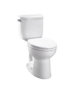 Toto CST243EF#12 Entrada Two-Piece Round 1.28 GPF Universal Height Toilet in Sedona Beige