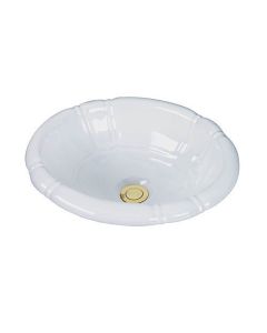 Barclay 4-709BQ Sienna Drop-in Bathroom Sink in Bisque