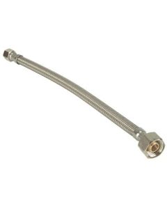 LSP Specialties SFC-116-PP LSP AQUAGLO MIGHTYFLEX STAINLESS STEEL CONNECTOR, 3/8 IN. COMPRESSION X 1/2 IN. FIP, 16 IN. LONG, LEAD FREE
