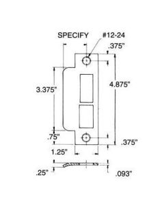 Baldwin 6039.151.R158 6039.R158 Right Handed Extended Lip with 2-3/4" Backset Latch and Deadbo, Antique Nickel