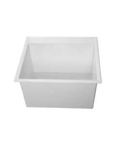 Fiat DL1 Crane Plumbing Drop-In Laundry Tub, White