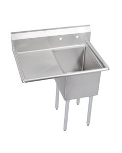 Elkay 094902669472 Standard Scullery Sink, 1-Compartment 14" Deep Bowl, 18" Left Drainboard, 38.5 (L) X 29.75 (W) X 43.75 (H) Over All