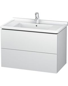 Duravit LC626501818 L-Cube 32.25" L X 18.5" W X 22" H Two Drawer Wall-Mount Vanity Unit in White